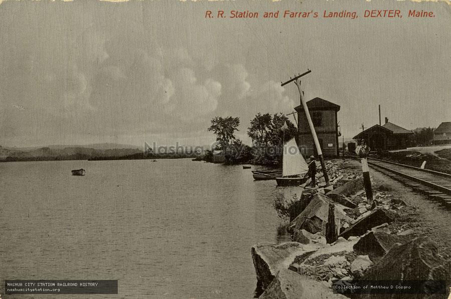 Postcard: Railroad Station and Farrar